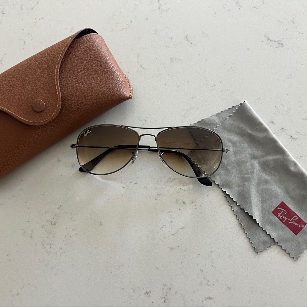 Ray-Ban Cockpit Sunglasses in Light Brown Gradient